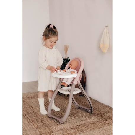 SMOBY - Baby Nurse Chaise haute pour poupon jusqu'à 42cm (non inclus) - Fabriqué en France ROSE 4 - vertbaudet enfant 