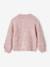 Gilet fille maille mousseuse gris chiné+rose chiné+vanille 10 - vertbaudet enfant 