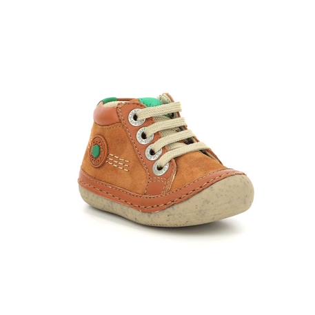 KICKERS Bottillons Sonistreet gris BEIGE+BLANC 2 - vertbaudet enfant 