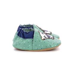 Chaussures-Chaussures garçon 23-38-ROBEEZ Chaussons Playing Panda vert