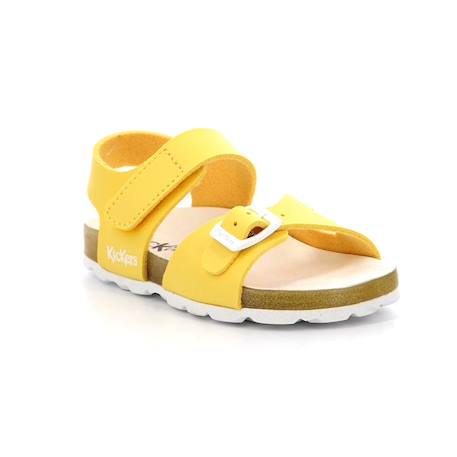 KICKERS Sandales Sunkro rose BLEU+JAUNE+ROSE 6 - vertbaudet enfant 