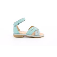 Chaussures-Chaussures fille 23-38-MOD 8 Sandales Giry turquoise