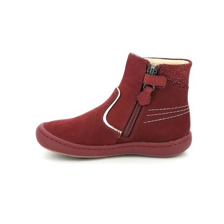 KICKERS Boots Kickpoppy bordeaux ROUGE 4 - vertbaudet enfant 