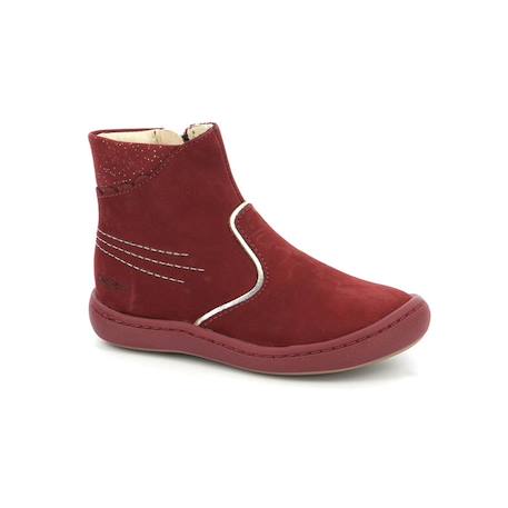 KICKERS Boots Kickpoppy bordeaux ROUGE 2 - vertbaudet enfant 