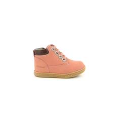 Chaussures-Chaussures fille 23-38-Boots, bottines-KICKERS Bottillons Tackland rose