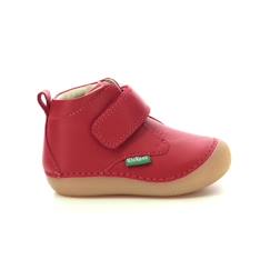 Chaussures-Chaussures bébé 17-26-Premiers pas 17-23-KICKERS Bottillons Sabio rouge