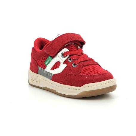 KICKERS Baskets basses Kikouak marine BLEU+ROUGE 6 - vertbaudet enfant 