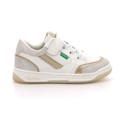 Chaussures-Chaussures fille 23-38-Baskets, tennis-KICKERS Baskets basses Kouic blanc