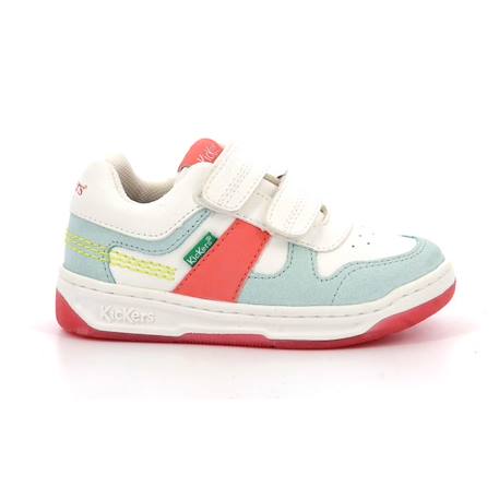 KICKERS Baskets basses Kalido Vert/blanc BLANC 1 - vertbaudet enfant 