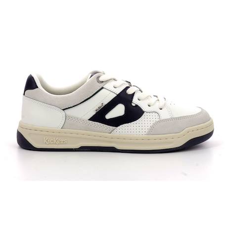 KICKERS Baskets basses Kikouak Jr marine BLANC+BLANC+BLANC+BLANC+BLEU+NOIR 9 - vertbaudet enfant 