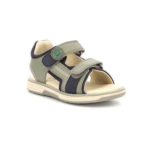 KICKERS Sandales Kickgalacxo kaki BLEU+VERT 6 - vertbaudet enfant 