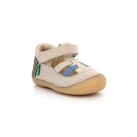 KICKERS Salomés Sushy bleu BEIGE+MARRON 2 - vertbaudet enfant 