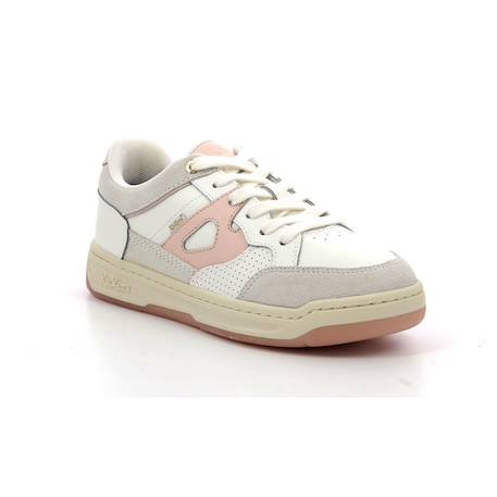 KICKERS Baskets basses Kikouak Jr marine BLANC+BLANC 2 - vertbaudet enfant 