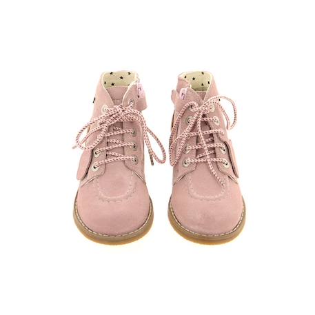 KICKERS Bottillons Kouklegend Bont rose ROSE 3 - vertbaudet enfant 