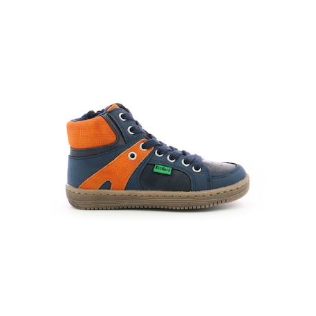 KICKERS Baskets hautes Lowell marine BLEU 1 - vertbaudet enfant 