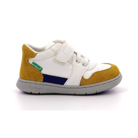 KICKERS Baskets basses Kickbuvar blanc BLANC 1 - vertbaudet enfant 