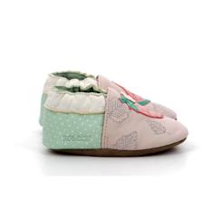 Chaussures-Chaussures fille 23-38-ROBEEZ Chaussons Fruit's Party rose
