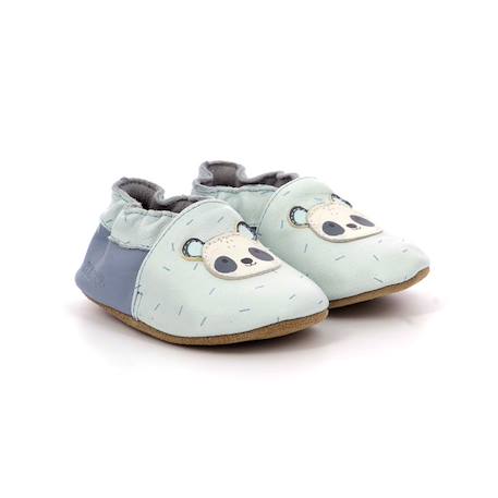 ROBEEZ Chaussons Panda Master bleu BLEU 2 - vertbaudet enfant 