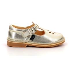 Chaussures-Chaussures fille 23-38-Ballerines, babies-ASTER Salomés Dingo-2 or
