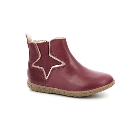 KICKERS Boots Vermillon bordeaux ROUGE 2 - vertbaudet enfant 