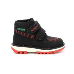 Chaussures-KICKERS Bottillons Kickfun Rouge/noir