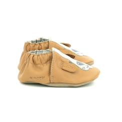 Chaussures-Chaussures garçon 23-38-Chaussons-ROBEEZ Chaussons Sweety Dog camel