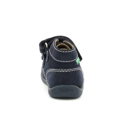 KICKERS Bottillons Bonkro-2 marine BLEU+ROSE 3 - vertbaudet enfant 