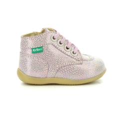 Chaussures-Chaussures fille 23-38-KICKERS Bottillons Bonzip-2 rose
