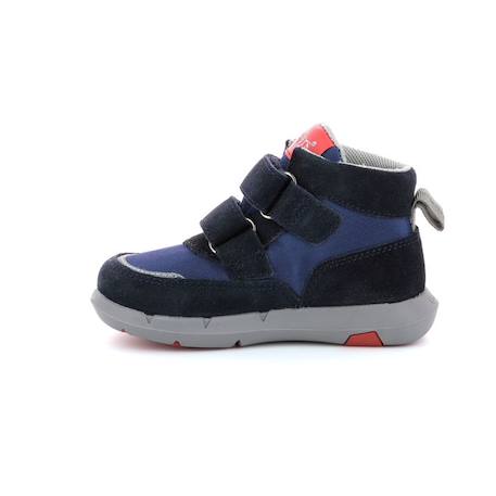 KICKERS Baskets hautes Junibo Rouge/marine BLEU 4 - vertbaudet enfant 