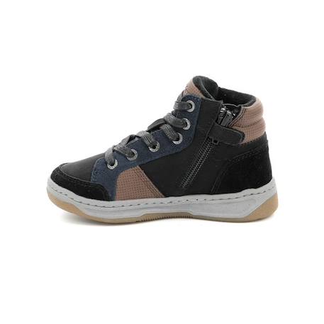 KICKERS Baskets hautes Kickosta marron MARRON+NOIR+VERT 8 - vertbaudet enfant 