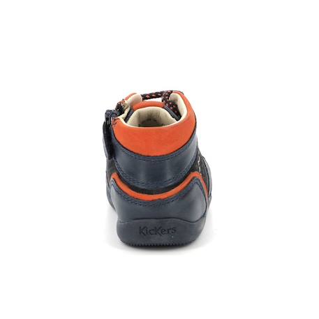 KICKERS Bottillons Bins Mountain camel BLEU 3 - vertbaudet enfant 