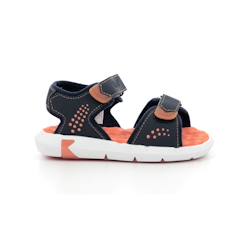 Chaussures-Sandales enfant Kickers Jumangap - Bleu - Scratchs - Confortable
