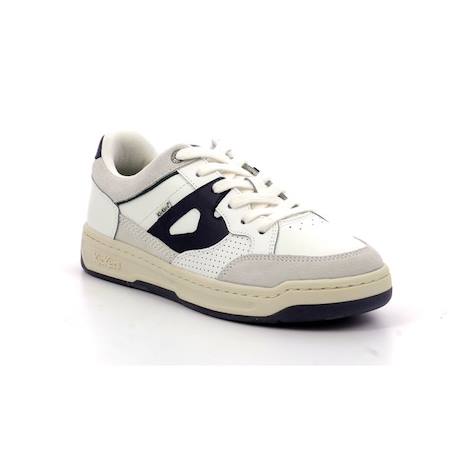 KICKERS Baskets basses Kikouak Jr marine BLANC+BLANC+BLANC+BLANC+BLEU+NOIR 10 - vertbaudet enfant 