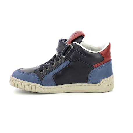 KICKERS Baskets hautes Wincky Cdt marine BLEU+BLEU+MARRON 4 - vertbaudet enfant 