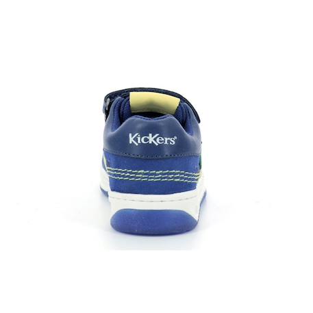 KICKERS Baskets basses Kalido marine BLEU+ORANGE 3 - vertbaudet enfant 