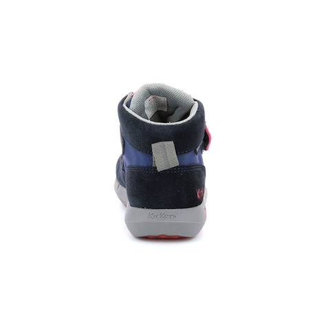 KICKERS Baskets hautes Junibo Rouge/marine BLEU 3 - vertbaudet enfant 