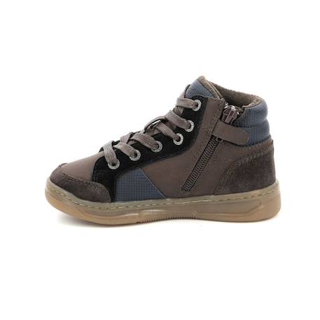 KICKERS Baskets hautes Kickosta marron MARRON+NOIR+VERT 4 - vertbaudet enfant 