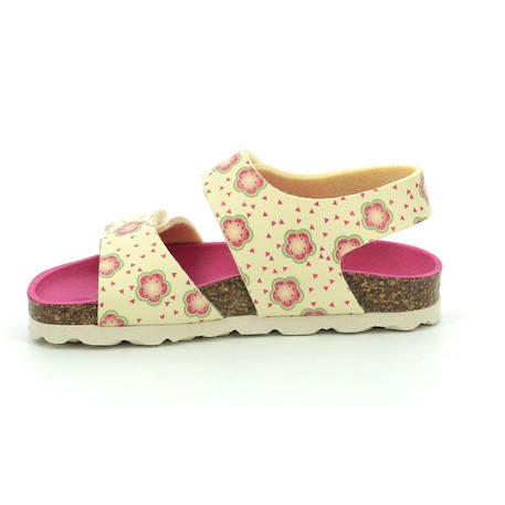 KICKERS Sandales Summerkro rose BLANC+JAUNE+ROSE 8 - vertbaudet enfant 