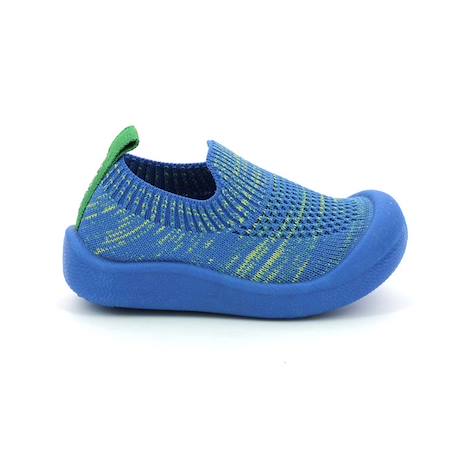 KICKERS Chaussons Kick Easy blanc BLEU 1 - vertbaudet enfant 