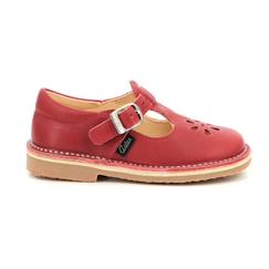 Chaussures-Chaussures fille 23-38-Ballerines, babies-ASTER Salomés Dingo-2 rouge