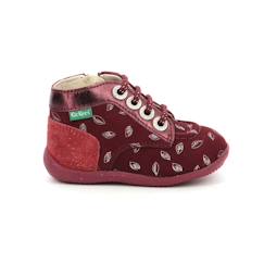 -KICKERS Bottillons Bonzip bordeaux