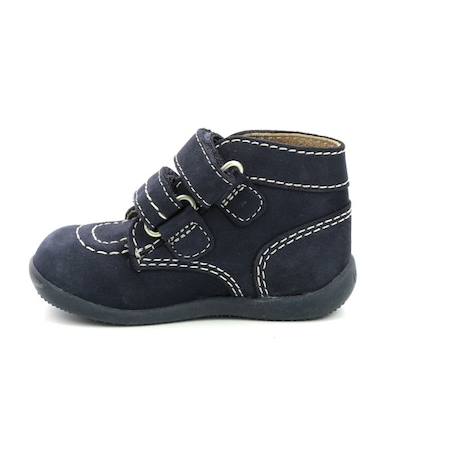 KICKERS Bottillons Bonkro-2 marine BLEU+ROSE 4 - vertbaudet enfant 