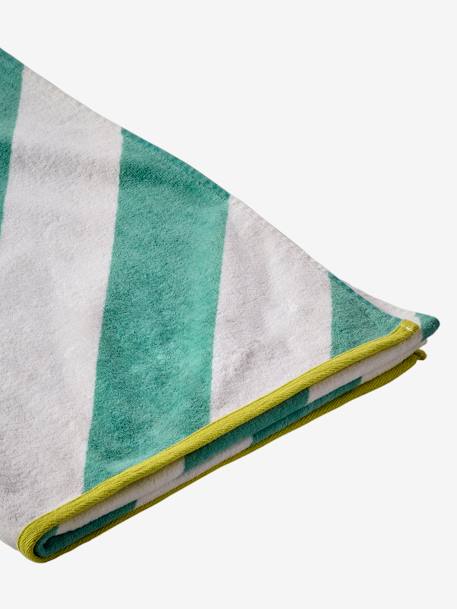 Serviette de bain / plage personnalisable, avec coton recyclé bleu imprimé+mauve+menthe+rayé bleu+rose imprimé 20 - vertbaudet enfant 