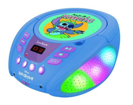 Lecteur CD Bluetooth® avec effets lumineux Stitch MULTICOLORE 3 - vertbaudet enfant 
