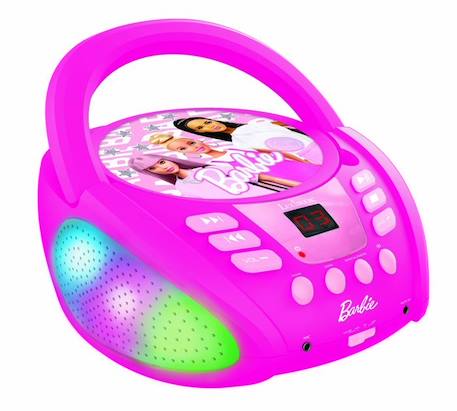 Lecteur CD Bluetooth Barbie avec effets lumineux MULTICOLORE 3 - vertbaudet enfant 