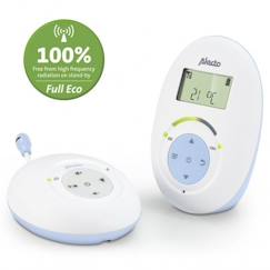 Puériculture-Écoute-bébé, humidificateur-Babyphone - Alecto - DBX-112 - Ondes zéro émission - Eco DECT - Blanc-Bleu
