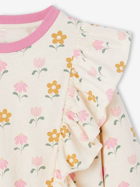 T-shirt à volants manches longues fille vanille 4 - vertbaudet enfant 