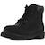 Boots enfant Timberland 6in Prem Black Nubuck - Cuir - Lacets - Noir NOIR 1 - vertbaudet enfant 