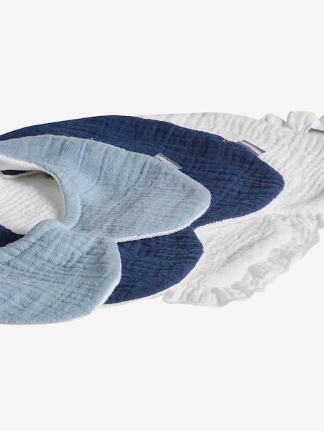 Lot de 3 bavoirs col fantaisie bleu ciel 5 - vertbaudet enfant 