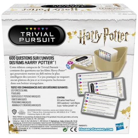 TRIVIAL PURSUIT - Jeu de société de réflexion - Edition Harry Potter NOIR 4 - vertbaudet enfant 